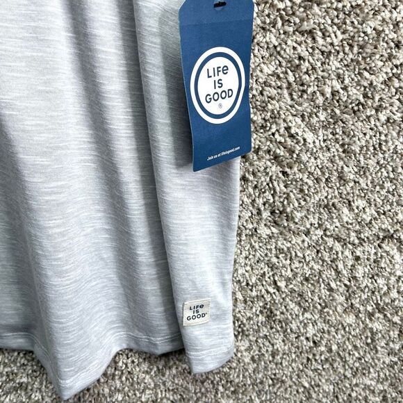 Life Is Good Tank Top Women’s L Gray “Follow Your Heart” Jeep Sleeveless PJ NWT - Picture 5 of 7